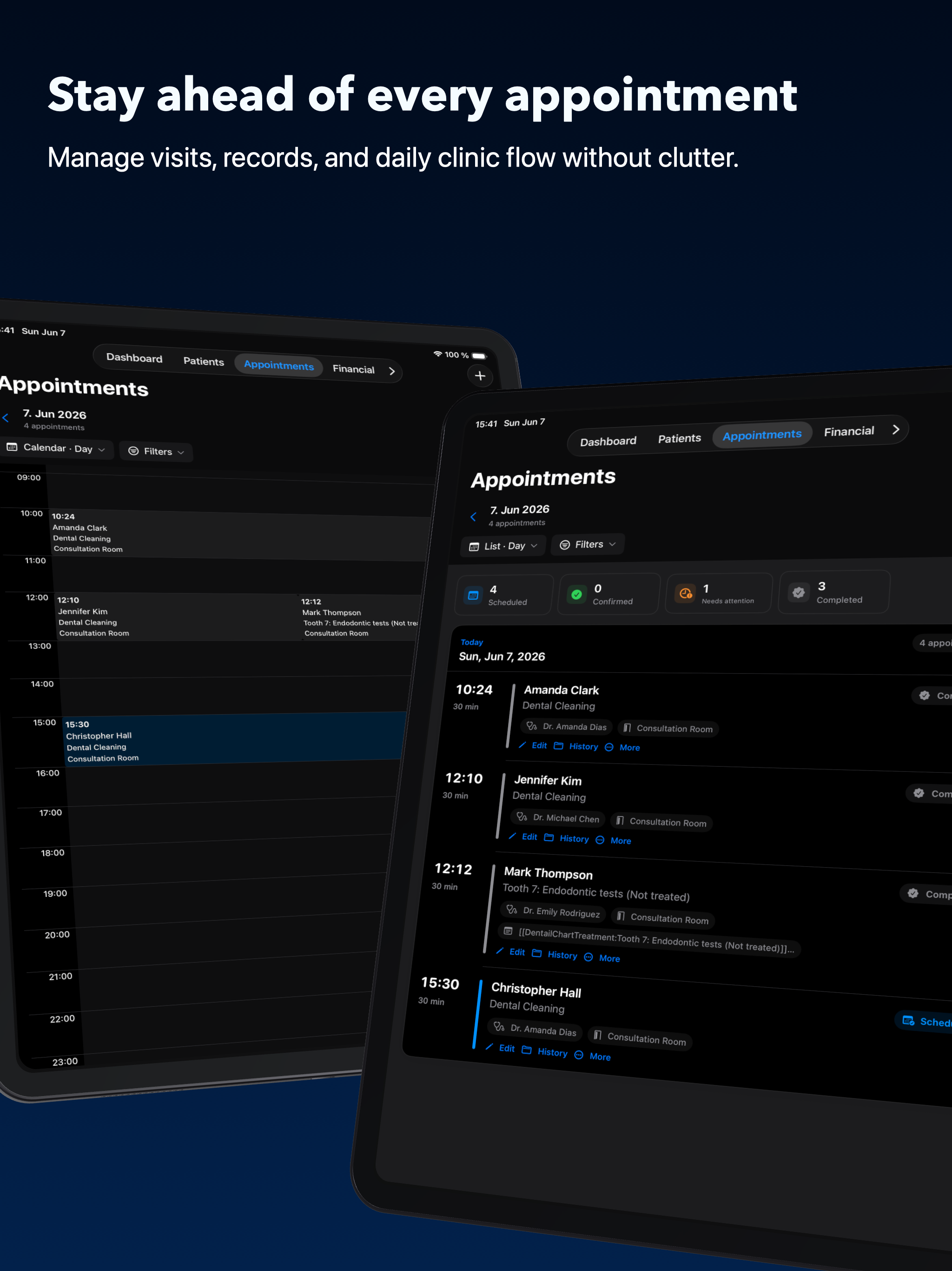 Appointments on iPad