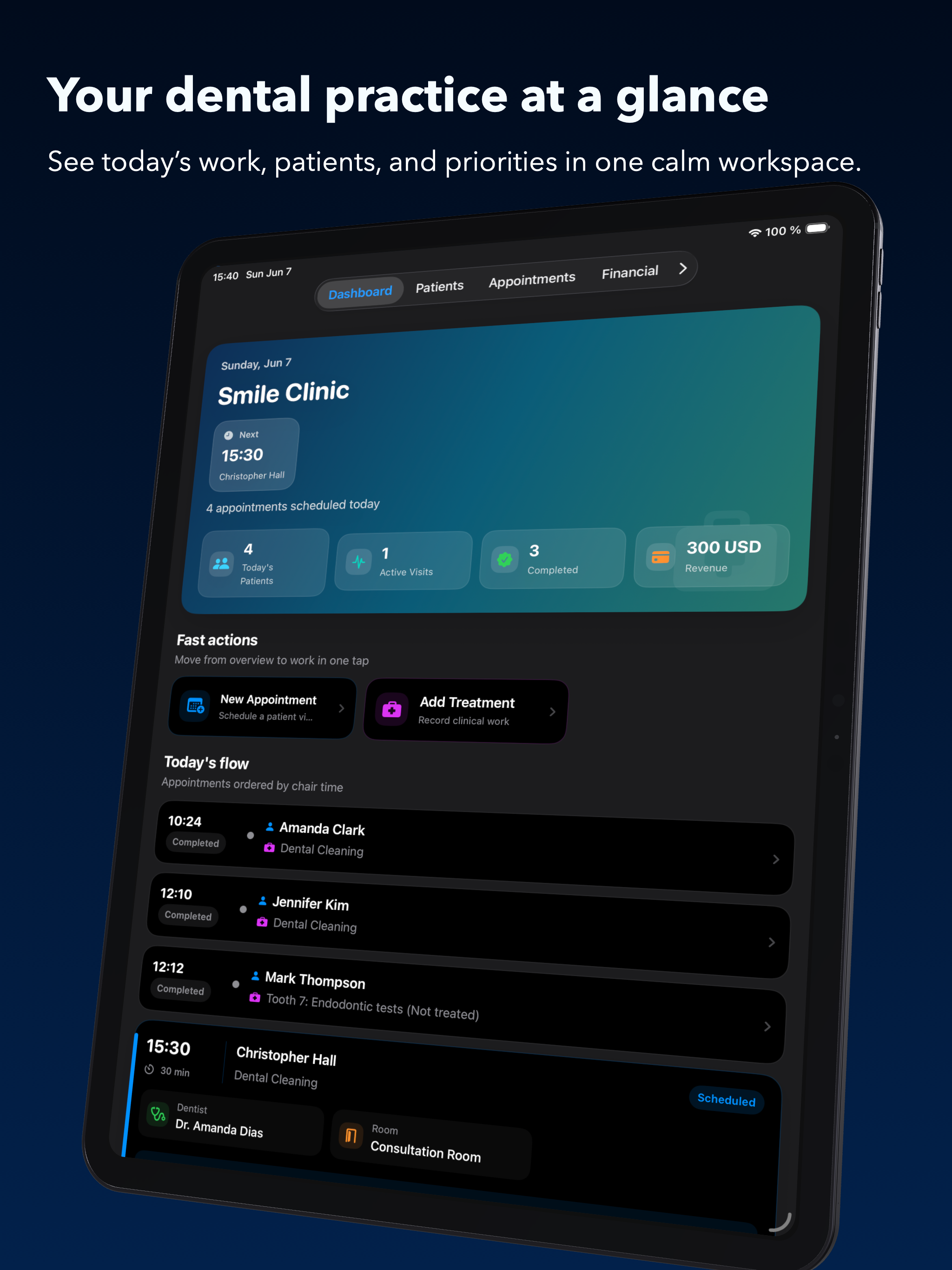 Dentail on iPad