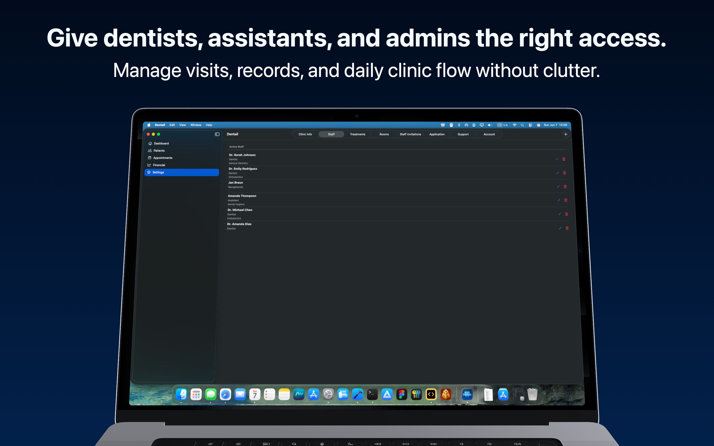 Staff role management on Mac